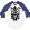 samurai skull 3/4 Sleeve Shirt