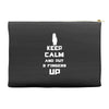 Keep Calm And Put 3 Fingers Up Accessory Pouches