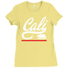 cali bear Ladies Fitted T-Shirt
