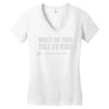 must be this tall to ride (2) Women's V-Neck T-Shirt