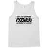 vegetarian ask yourself why not vegan food foodie tofu geek tee shirt Tank Top