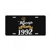 kings are born in 1992 License Plate