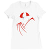 saturday morning super sniper Ladies Fitted T-Shirt