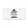 adventure calling and i must go woods ex License Plate