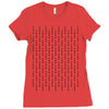 fuck you pin stripe line Ladies Fitted T-Shirt