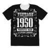 vintage made in 1950 perfectly aged a living legend All Over Women's T-shirt