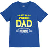 proud dad nurse V-Neck Tee