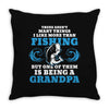 Fishing Grandpa Throw Pillow