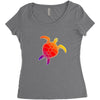 Sea Turtle Women's Triblend Scoop T-shirt