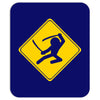 ninja crossing sign Mousepad