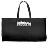 brooklyn city skyline silhouette Weekender Totes