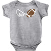 football infinity love Baby Onesie