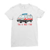 how i roll ambulance Ladies Fitted T-Shirt