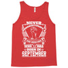 Never Underestimate Dog Rescuer Who Was Born September Tank Top