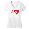 i love goldens Women's V-Neck T-Shirt
