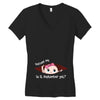 September Peeking Out Baby Girl Women's V-Neck T-Shirt