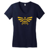 zelda hyrule royal crest tee triforce t game Women's V-Neck T-Shirt