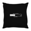 brain loading funny gamer computer geek funny Throw Pillow
