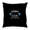 mommy shark doo doo doo Throw Pillow