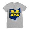 ohio for michigan Ladies Fitted T-Shirt