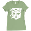 transformers mosaic Ladies Fitted T-Shirt