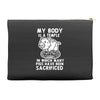 my body is a temple in which a lot of pigs have been sacificed Accessory Pouches