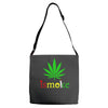 is smoke Adjustable Strap Totes