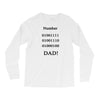 number one dad funny t shirt binary nerd geek tee s 3xl Long Sleeve Shirts
