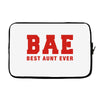 BAE Best Aunt Ever Laptop sleeve
