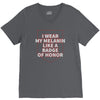i wear my melanin like a badge of honor V-Neck Tee