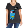uberpup hey brain cakes! Ladies Curvy T-Shirt