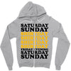 saturday sunday shitday Zipper Hoodie