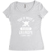 This is What a Badass Grandpa Looks Like Women's Triblend Scoop T-shirt