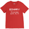 binary geek t shirt 2xl code funny pixels nerdy cpu linux programmer n V-Neck Tee