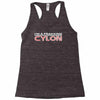 i'm a frakking cylon Racerback Tank
