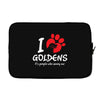 I Love Goldens Its People Who Annoy Me Laptop cover