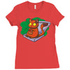 pizza cat Ladies Fitted T-Shirt