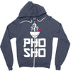 pho sho foodie asian food humor chopsticks funny Zipper Hoodie