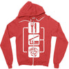 v2 eat sleep poker Zipper Hoodie