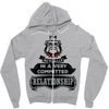 I Am Bulldog Actually In A Very Commited Relationship Zipper Hoodie