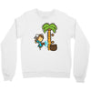 part time job   coconut farm Crewneck Sweatshirt