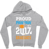 Class of 2017 Proud Pawpaw Graduation Zipper Hoodie