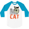 This Girl Loves Her Cat 3/4 Sleeve Shirt