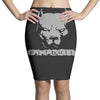 pitbull american pit bull spiked dog collar Pencil Skirts