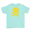 smiley pirate skull and crossbones Youth Tee