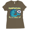 narwhal Ladies Fitted T-Shirt