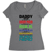 daddy you are my favorite superhero Women's Triblend Scoop T-shirt