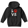 love dog paw Youth Hoodie