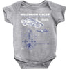 millennium falcon blueprint Baby Onesie