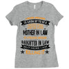 Super Cool Mother In Law Of A Freaking Awesome Daughter Ladies Fitted T-Shirt